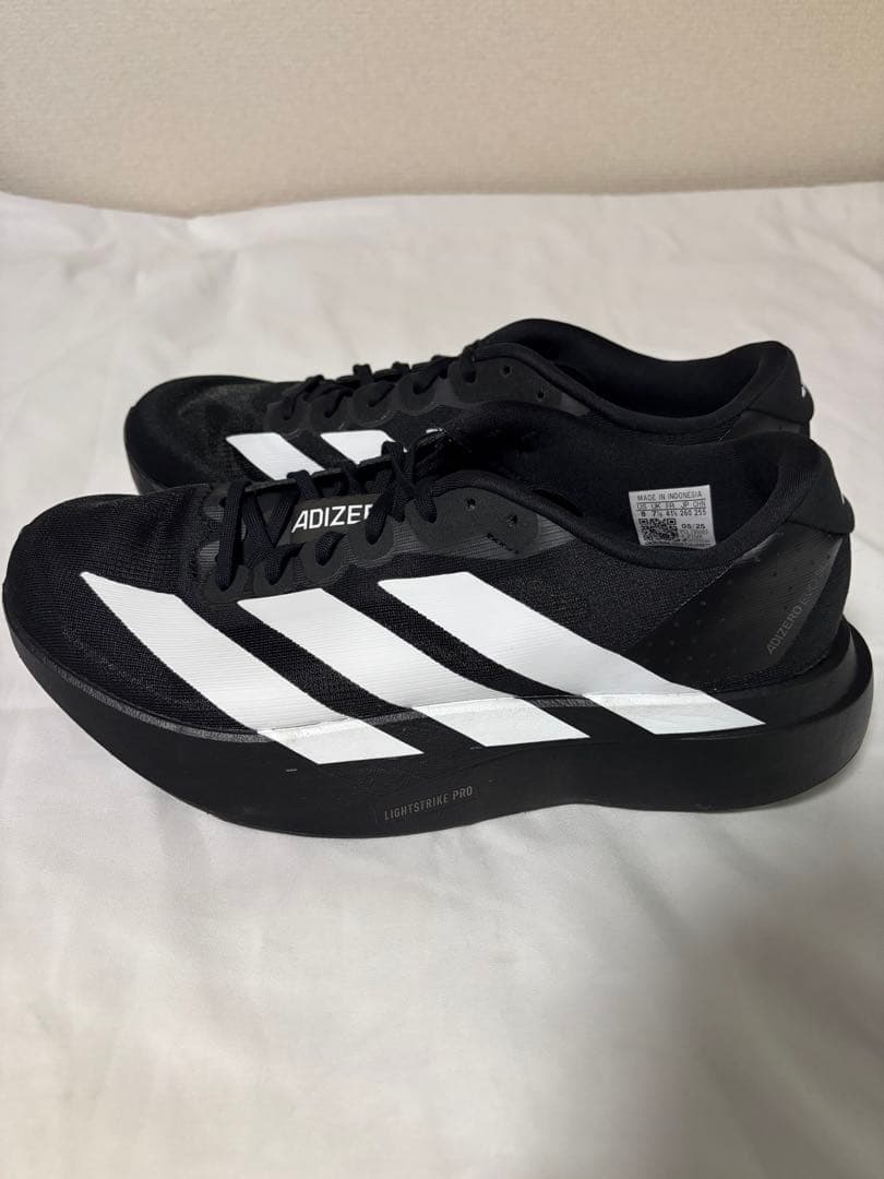 アディゼロEVO SL黒色 26cm 美品　アディダス