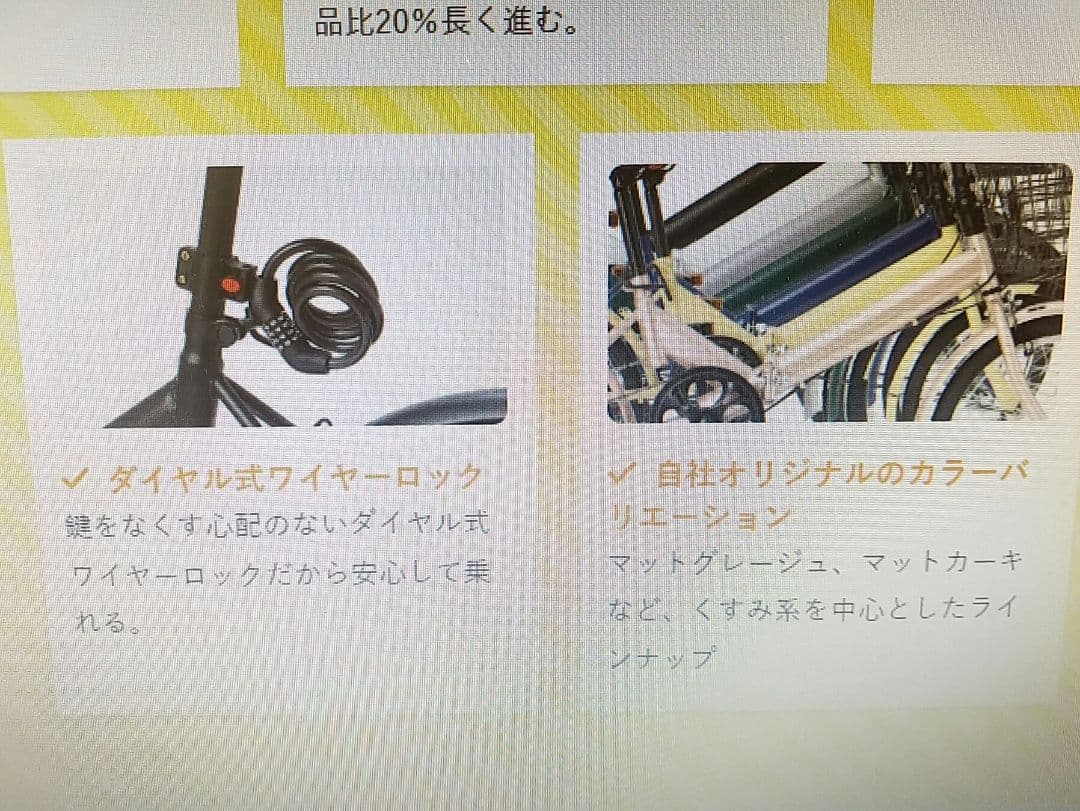 RaQcy 折りたたみ自転車 マットホワイト