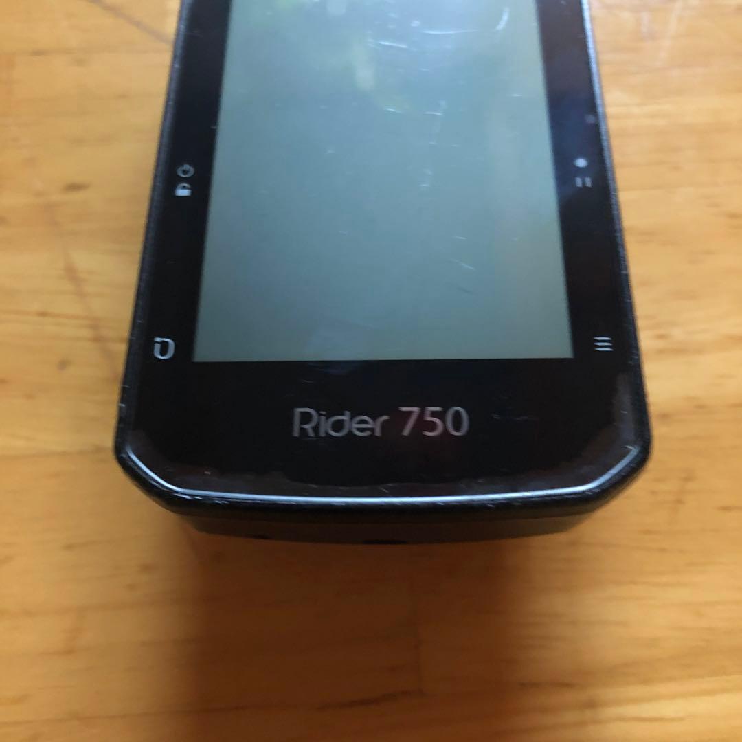 bryton rider 750 本体　動作確認済み　純正マウント付き