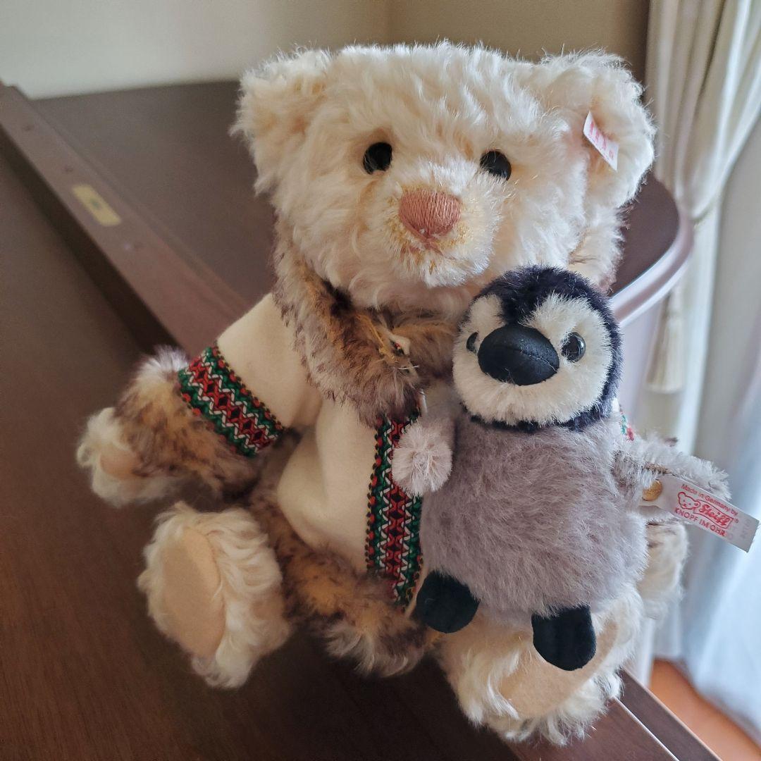 【みなみ】 Steiff エスキモーベアとペンギン 世界1500体限定品