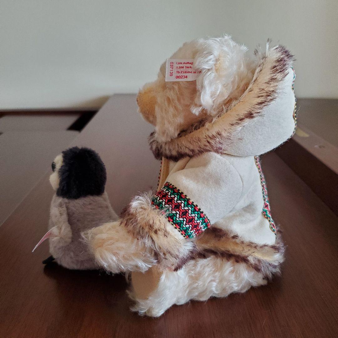 【みなみ】 Steiff エスキモーベアとペンギン 世界1500体限定品