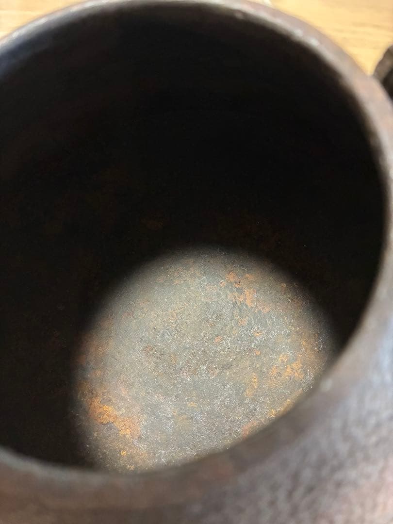 龍文堂鉄瓶　在銘