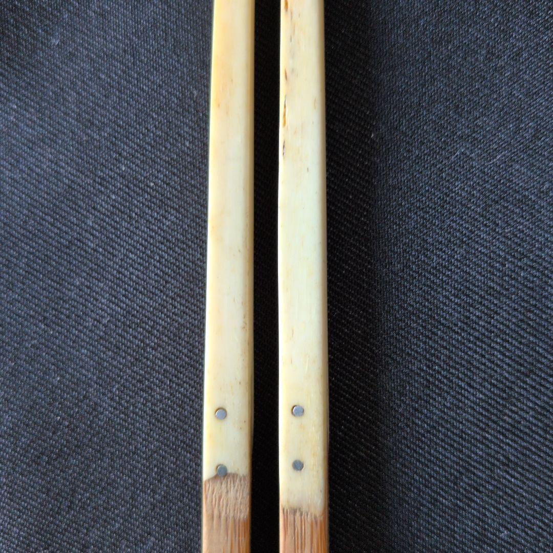 象牙風の茶杓と　菓子の取り箸