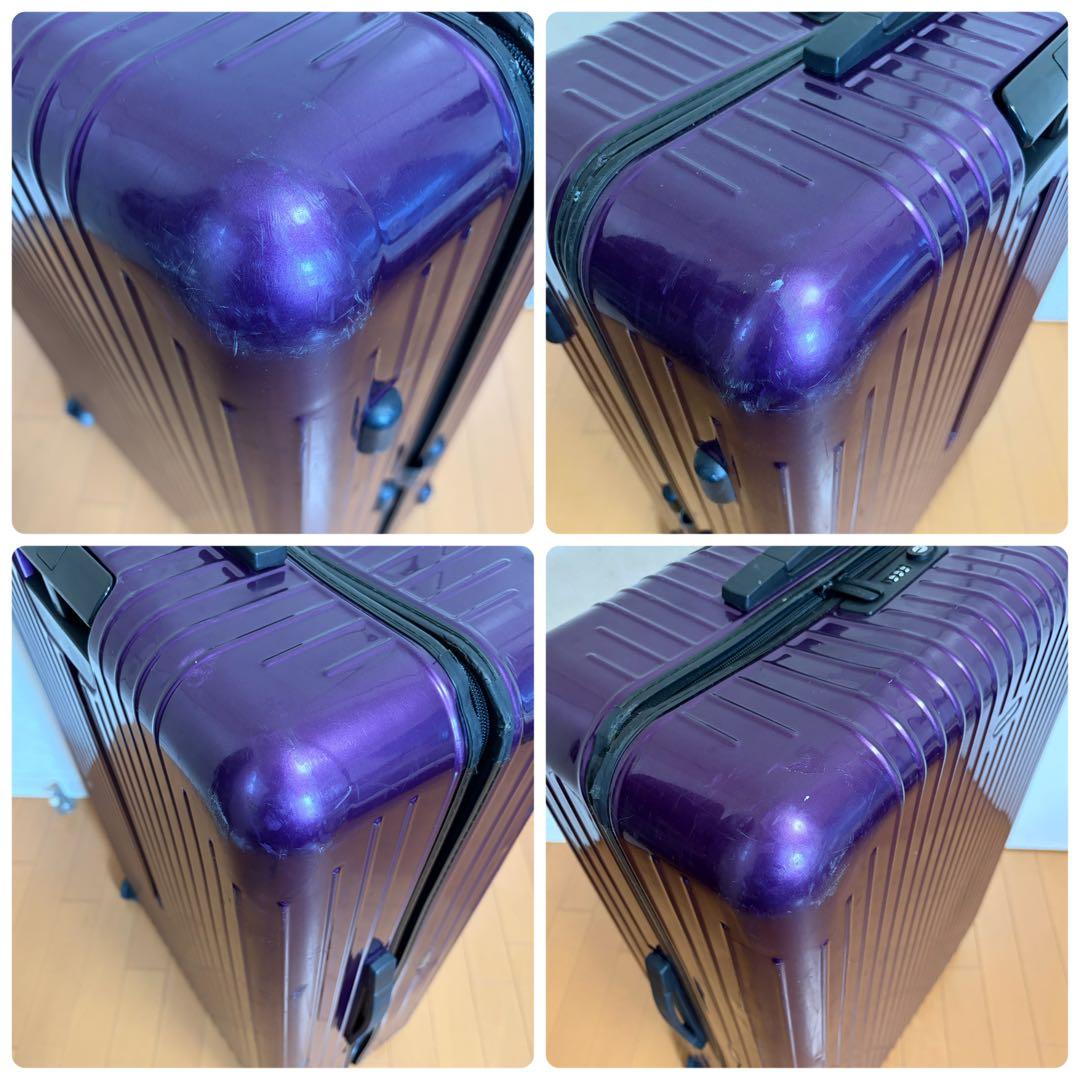 【廃盤 】リモワ サルサエアー 最大容量 105L 4輪 スーツケース パープル