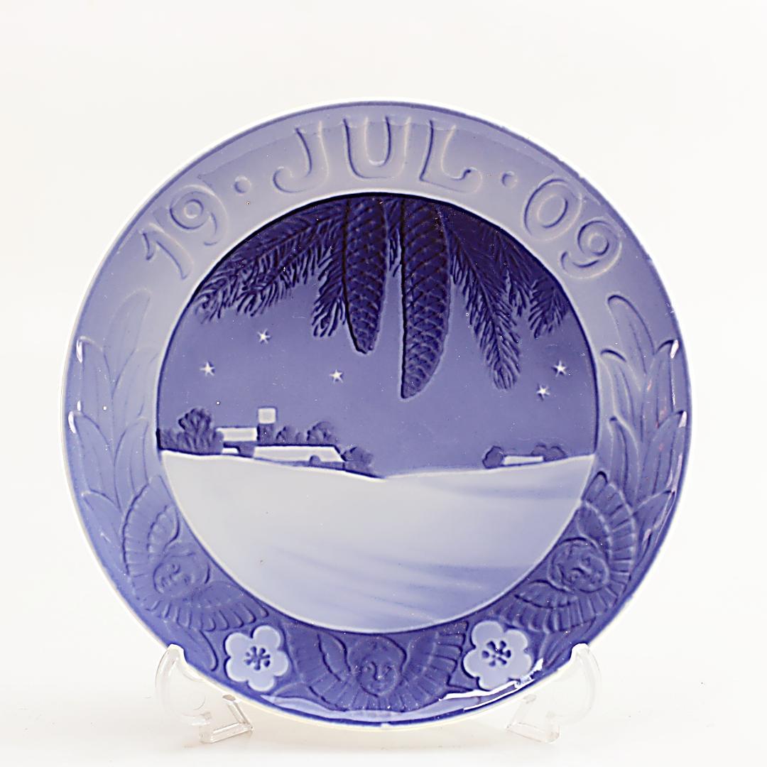 1909年 「デンマークの冬景色」 イヤープレート ロイヤルコペンハーゲン