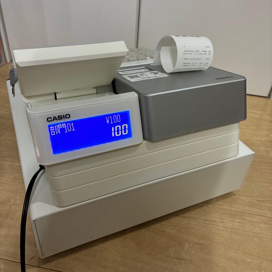 美品　動作ok 迅速配送！　CASIO　レジスター SR-S4000-20SWE