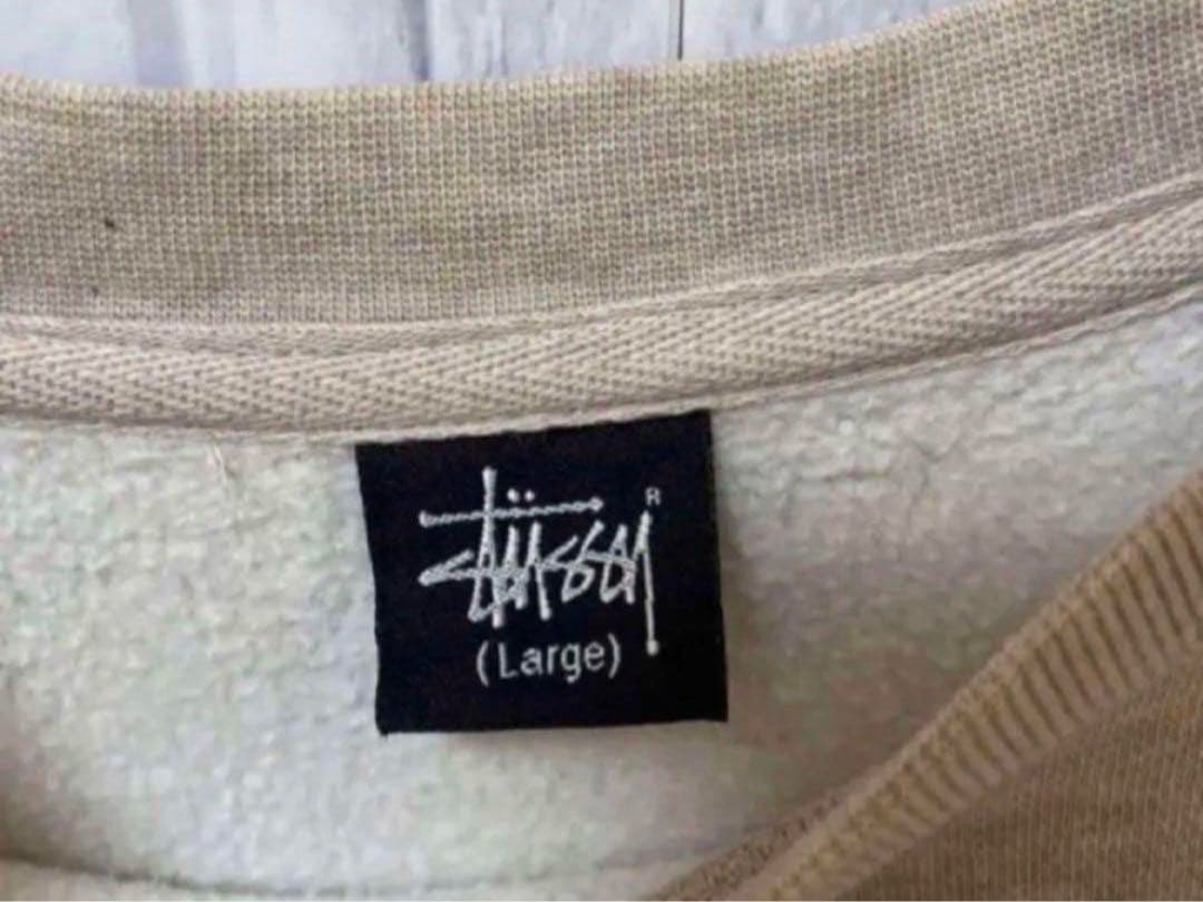 ステューシー 8ボール トレーナー スウェット ベージュ L 太アーム 00s