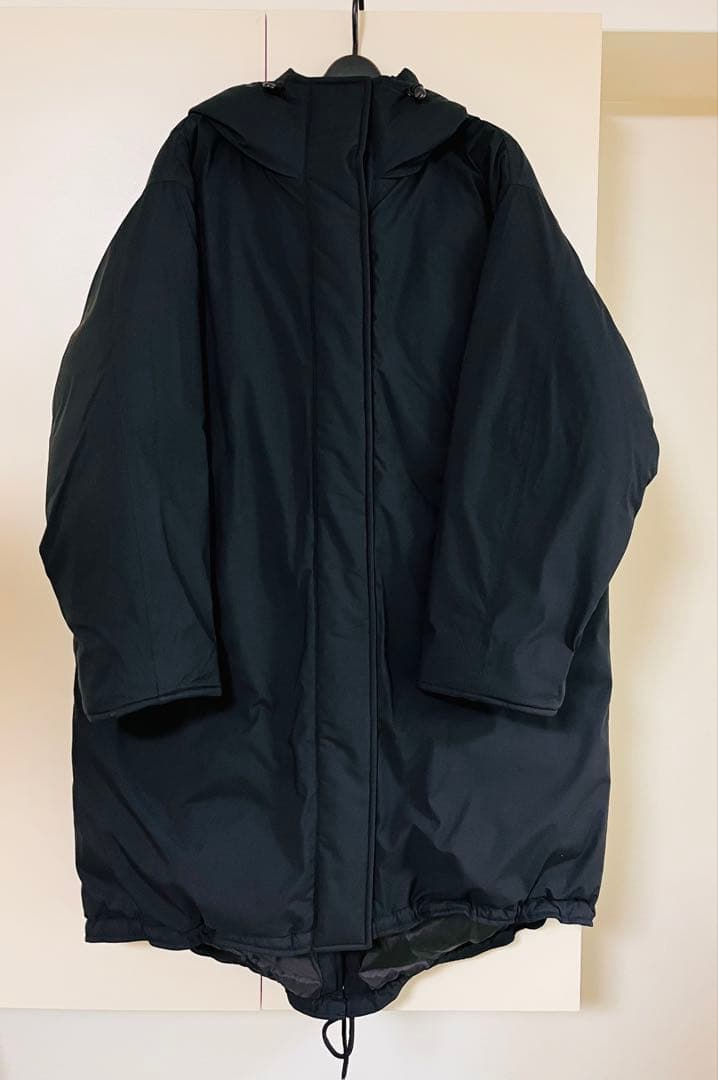 【美品】スピック＆スパン 撥水フーデッドダウンコート サイズ３６／黒