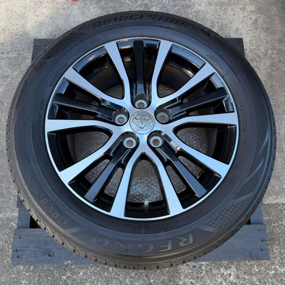 トヨタ エスティマ 50系 純正17インチ 夏タイヤブリヂストン レグノ