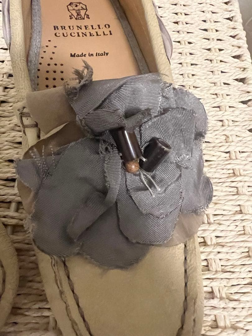ブルネロクチネリローファーフラットシューズ
