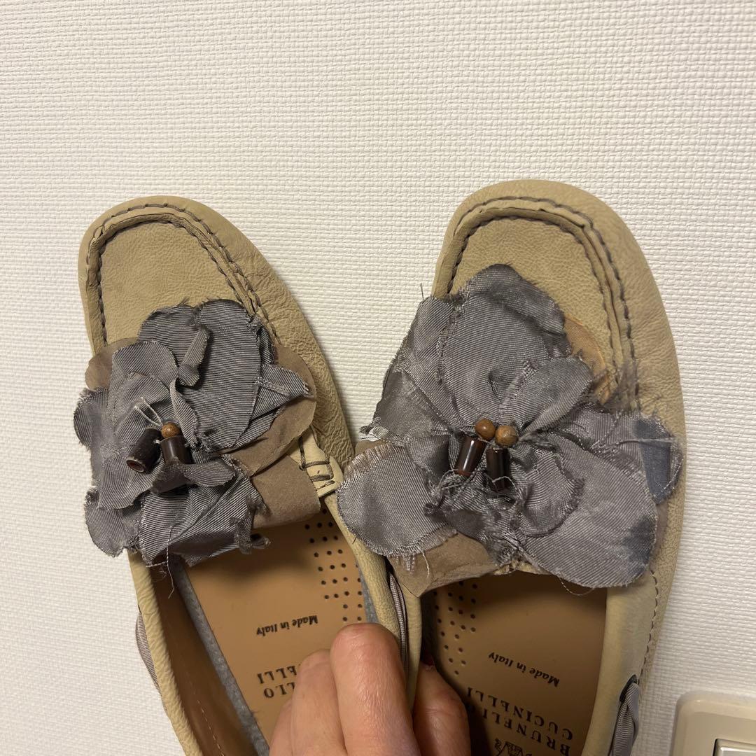 ブルネロクチネリローファーフラットシューズ