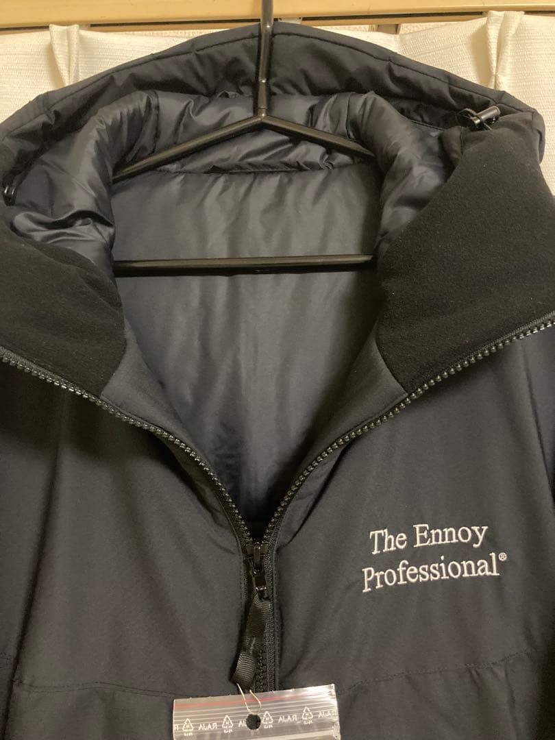 ENNOYスタイリスト私物 PADDED NYLON HOODIE 黒 Sサイズ