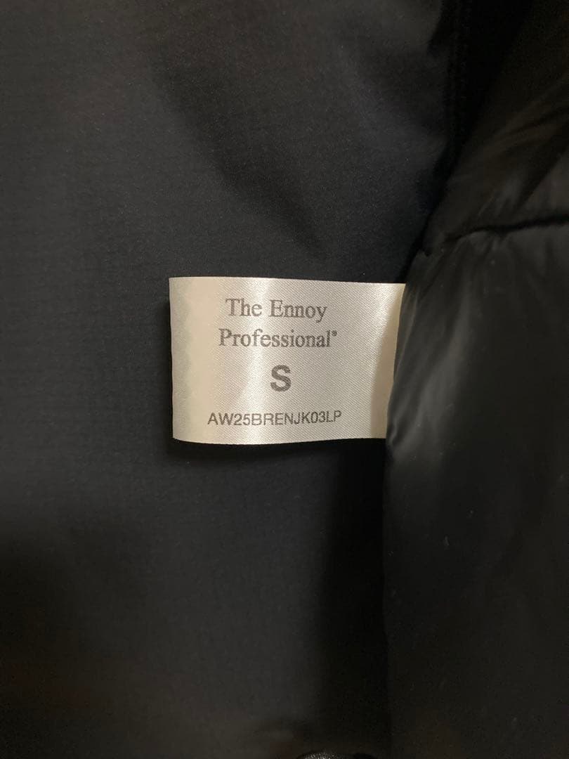 ENNOYスタイリスト私物 PADDED NYLON HOODIE 黒 Sサイズ