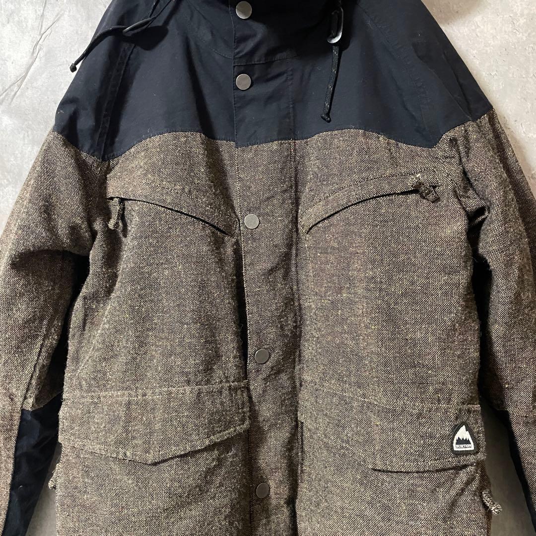Burtonバートンスキーウェアスノーボードジャケットパーカー茶色ブラウン黒希少