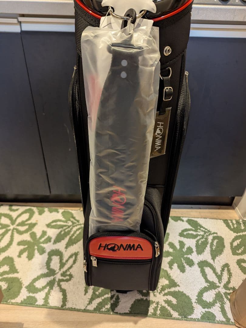 【新品】HONMA ゴルフバッグ ブラック/レッド