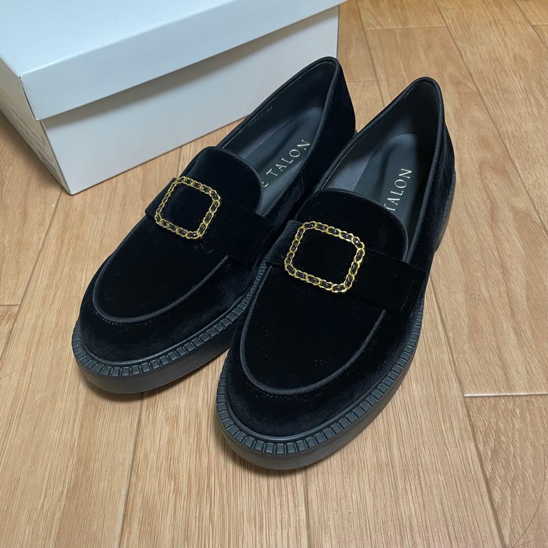 LE TALON ルタロン ローファー 厚底 チェーンバックル