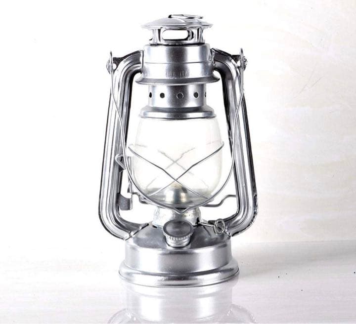 2ランプの キャンプ 防災用 ライト 照明 ランタン 中 ブロンズ, 灯油ランプ