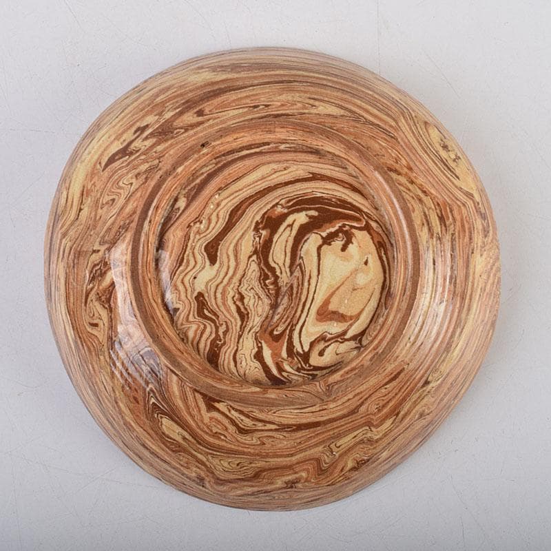 珉平焼　賀集珉平作　菓子鉢　時代箱　C　R9326