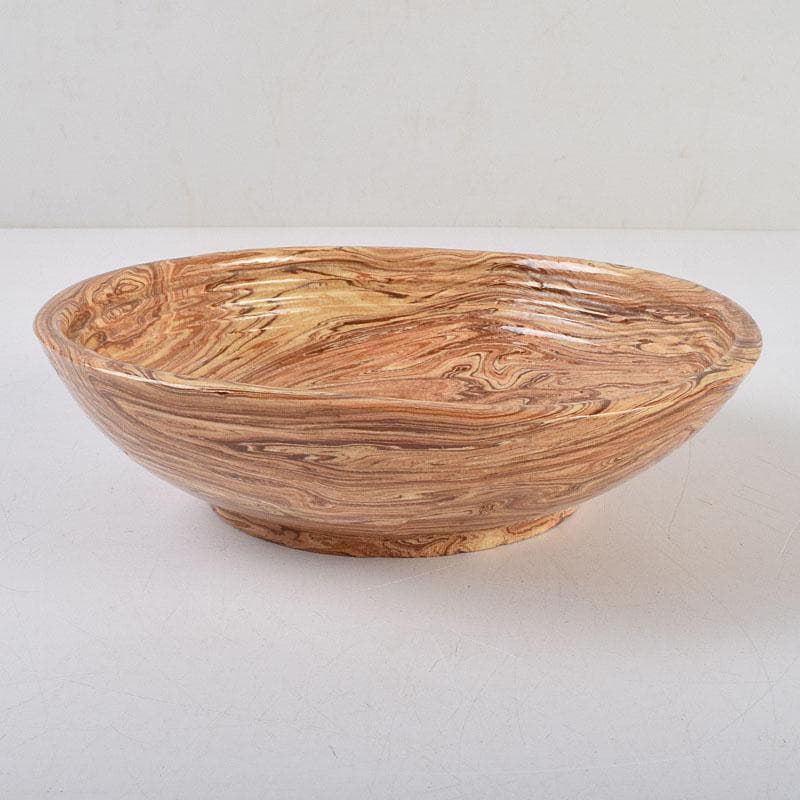 珉平焼　賀集珉平作　菓子鉢　時代箱　C　R9326