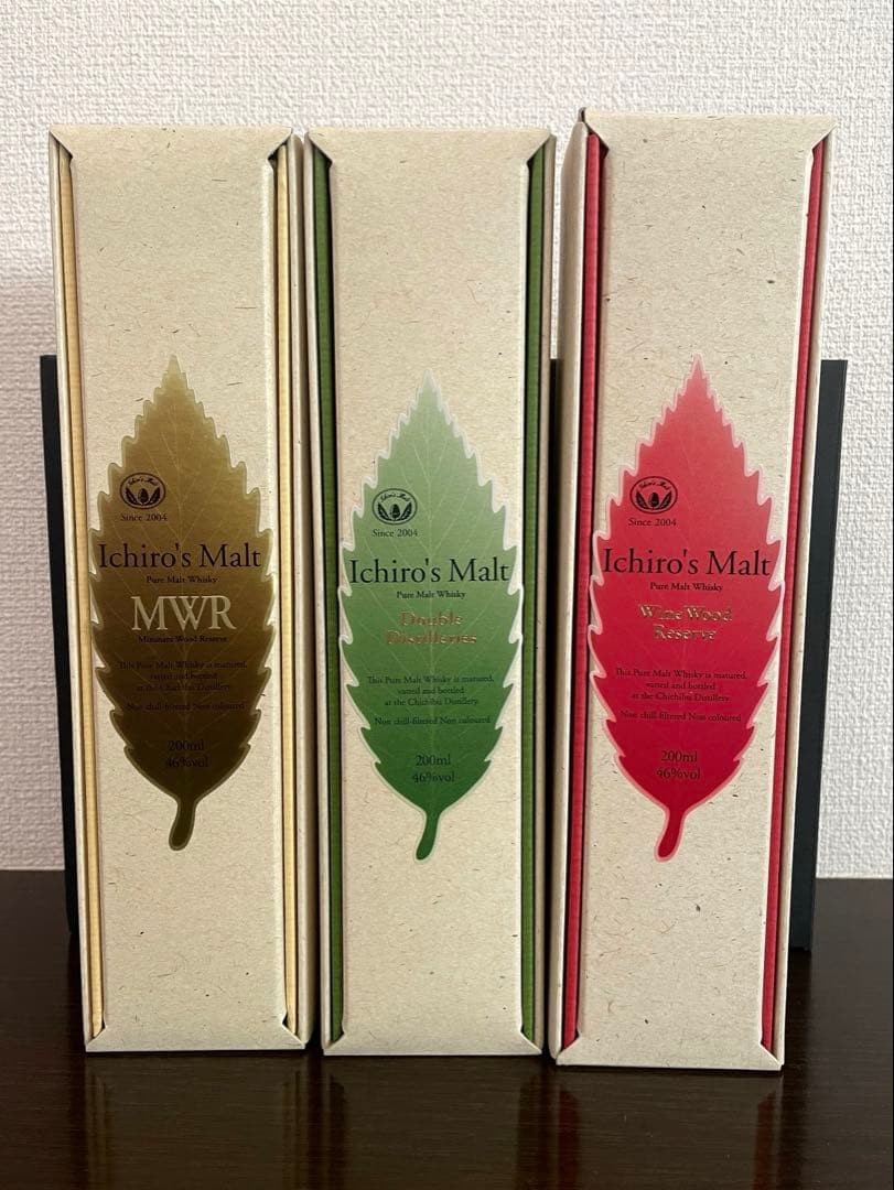 イチローズモルトリーフ ミニボトルWWR・DD・NWR 200ml 3種　希少