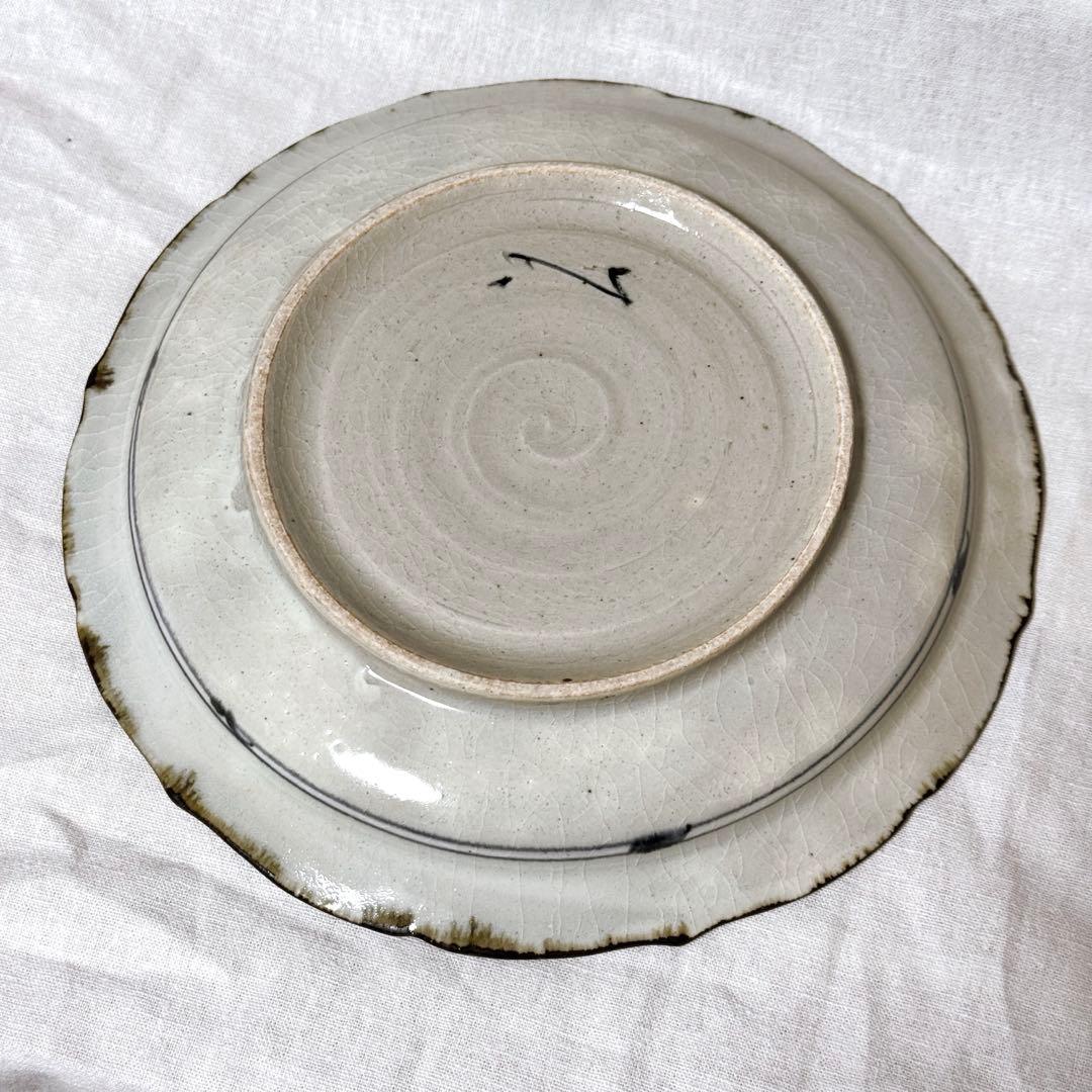 藤田佳三さん　染付絵皿　21cm