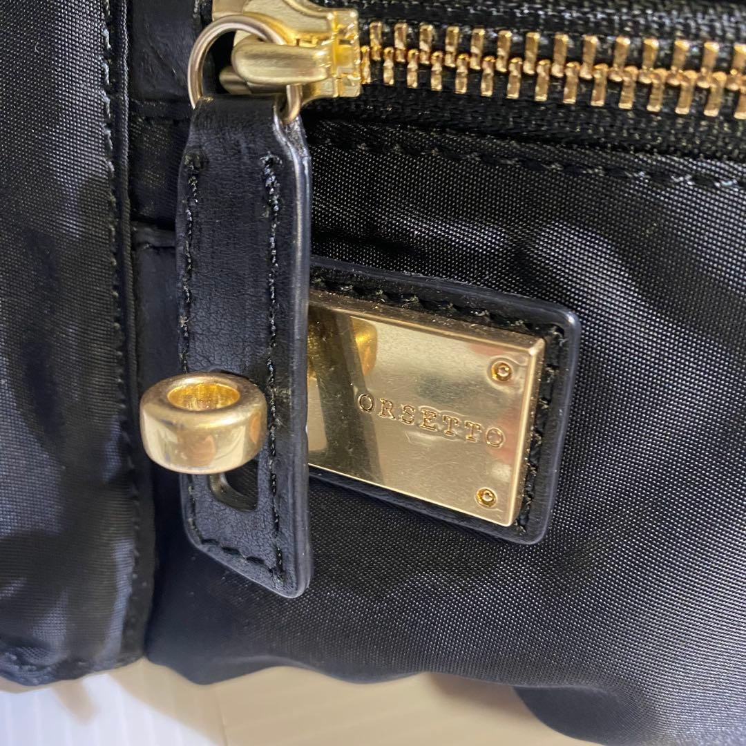 【未使用級】ORSETTO　FORTE ボディバッグ　ナイロン　ブラック
