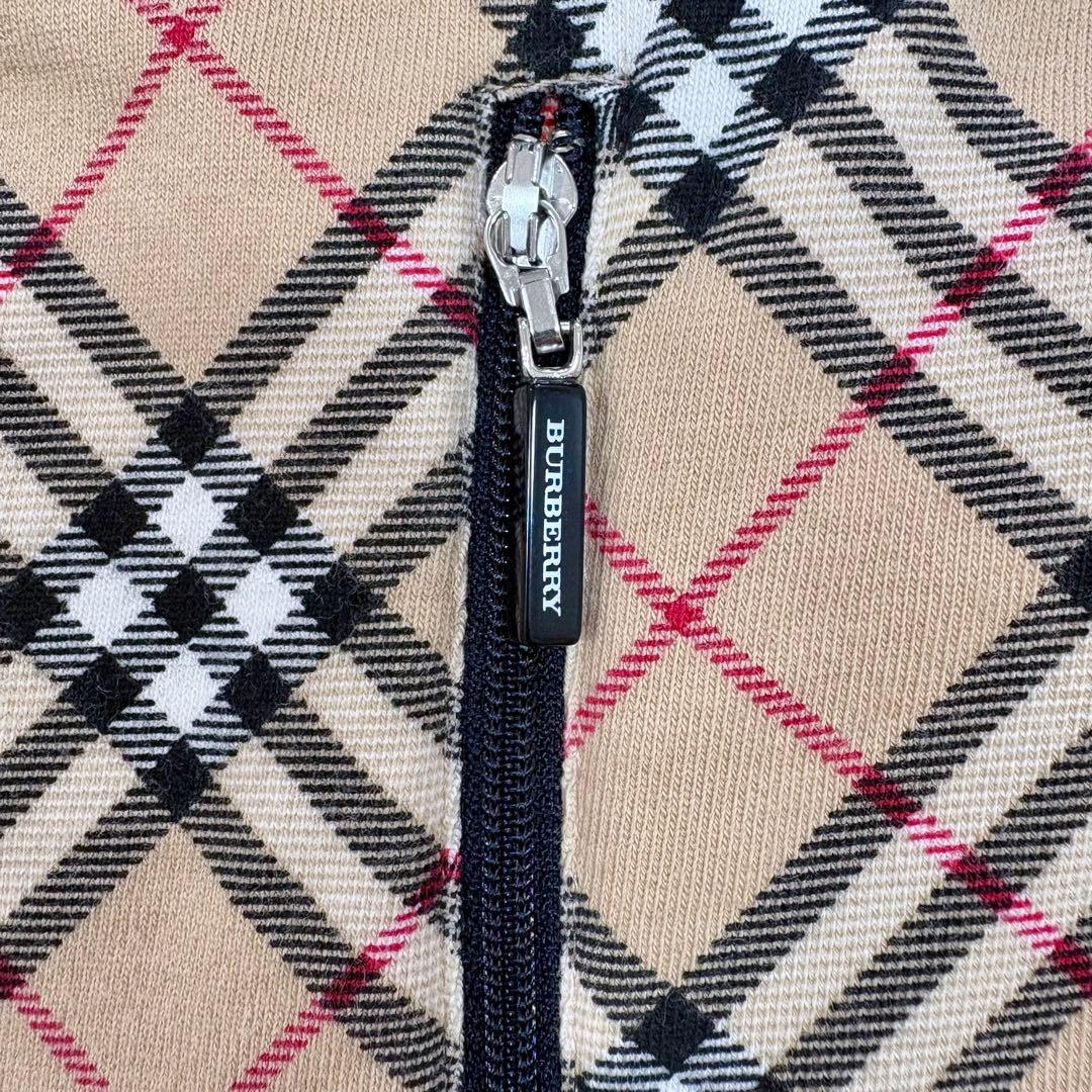 美品 BURBERRY GOLF ノバチェック ジップベスト L ストレッチ