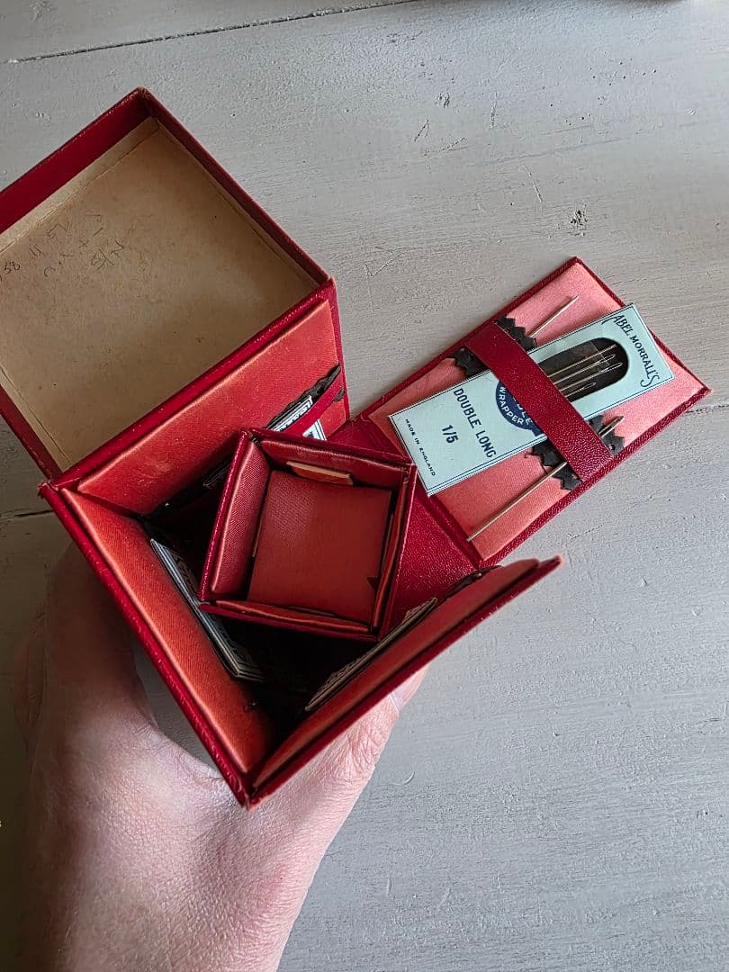 イギリスアンティーク ビンテージ 収納型メルスリーボックス