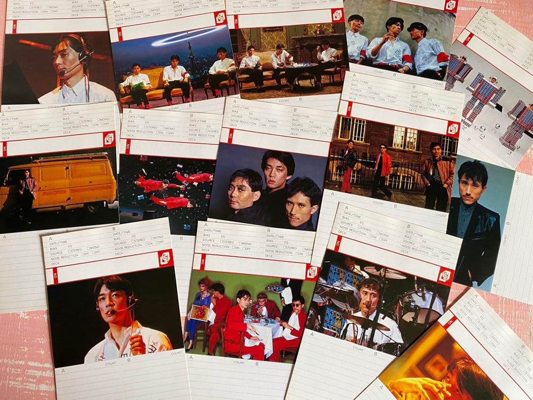 YMO 写真カセット インデックス14枚　ヴィンテージ