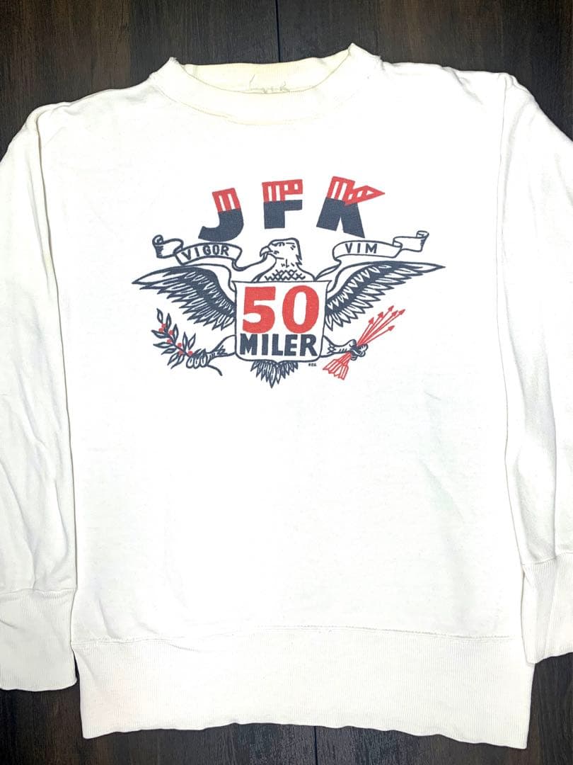 ア*ぢ様 60s JFK 染み込みプリント ビンテージスウェット