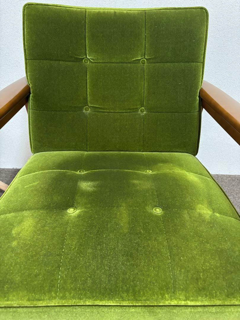 Karimoku カリモク 60 Kチェア モケットグリーン　1人用 椅子