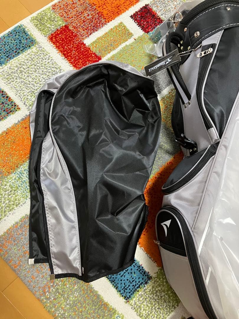 3日間限定値下げ TOURSTAGE キャディバッグ シルバー/ブラック