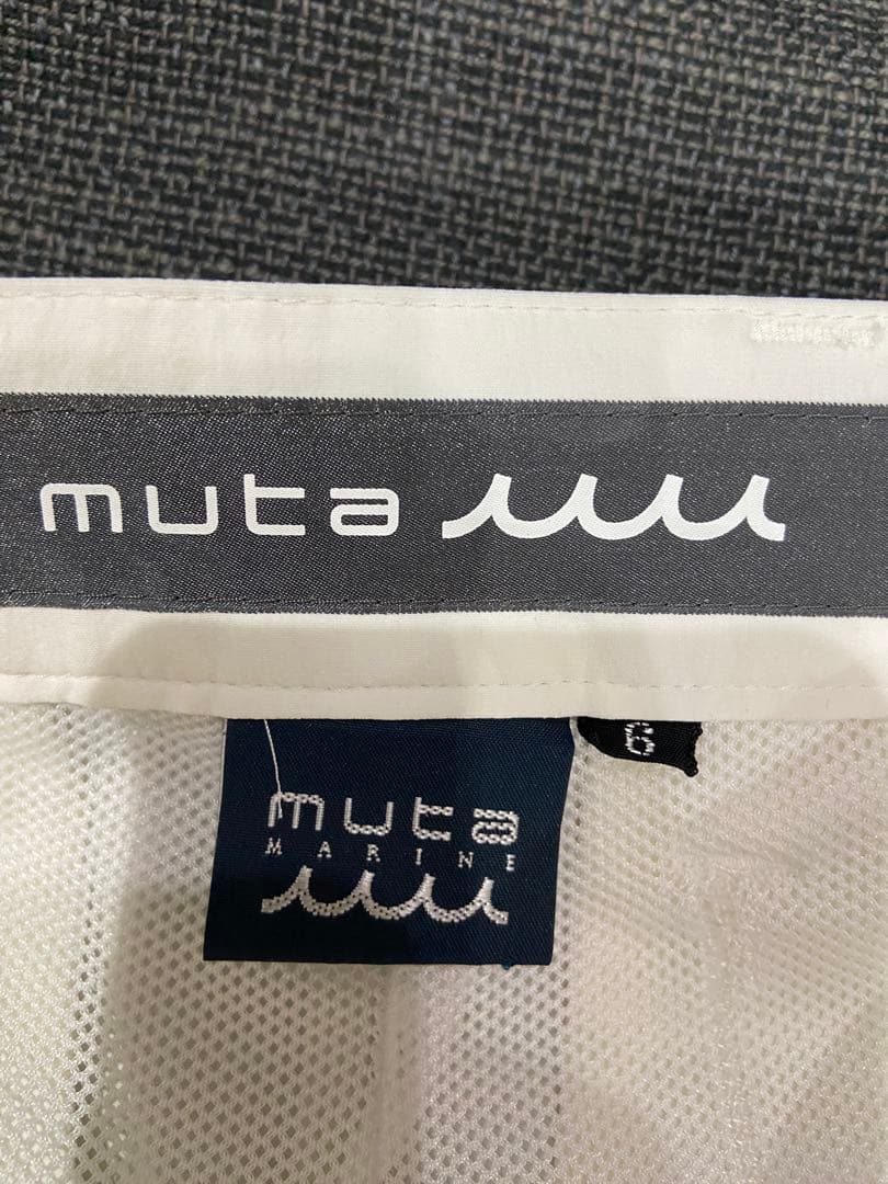 muta スポーツパンツ ホワイト ネイビー
