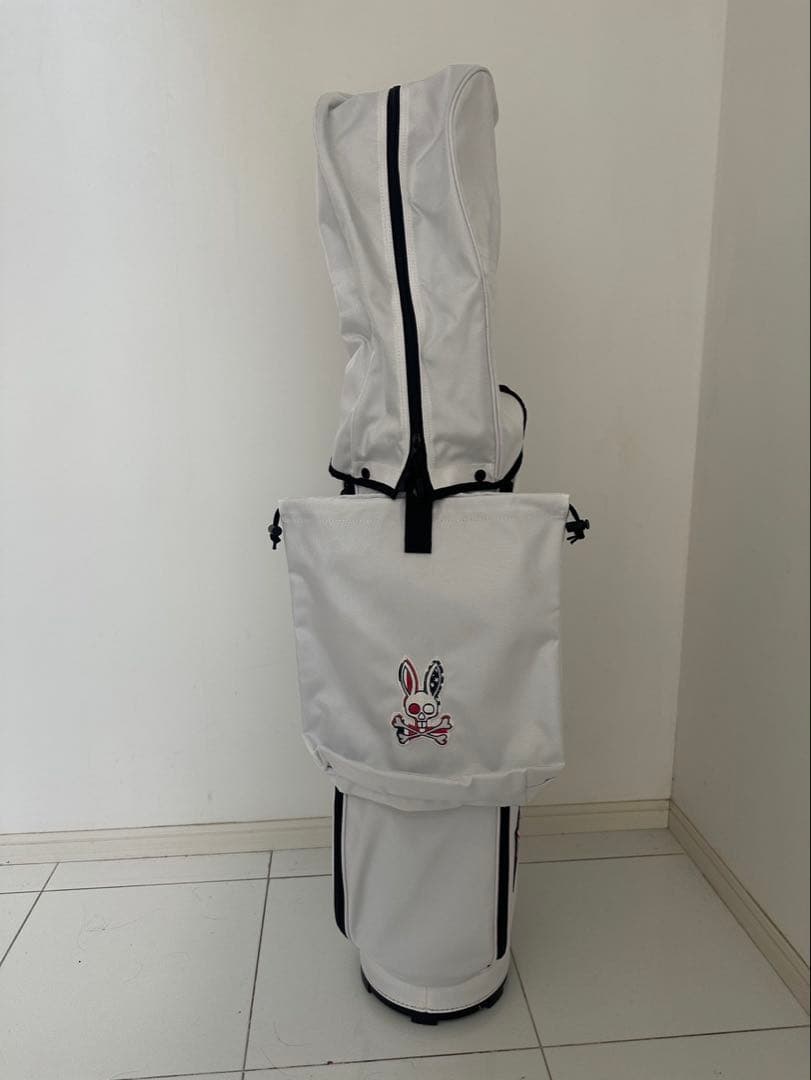 【新品未使用】Psycho Bunny キャディバッグ ホワイト