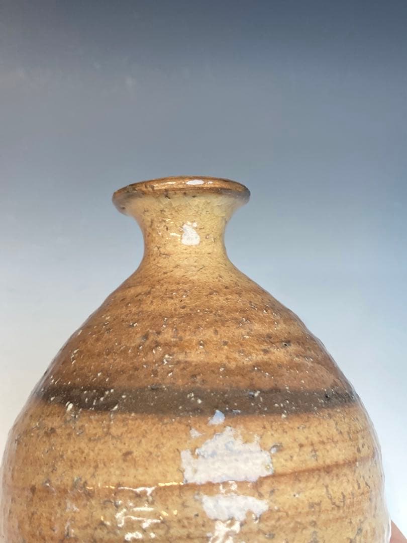 十三代 坂田泥華 作 萩徳利 共箱 酒器