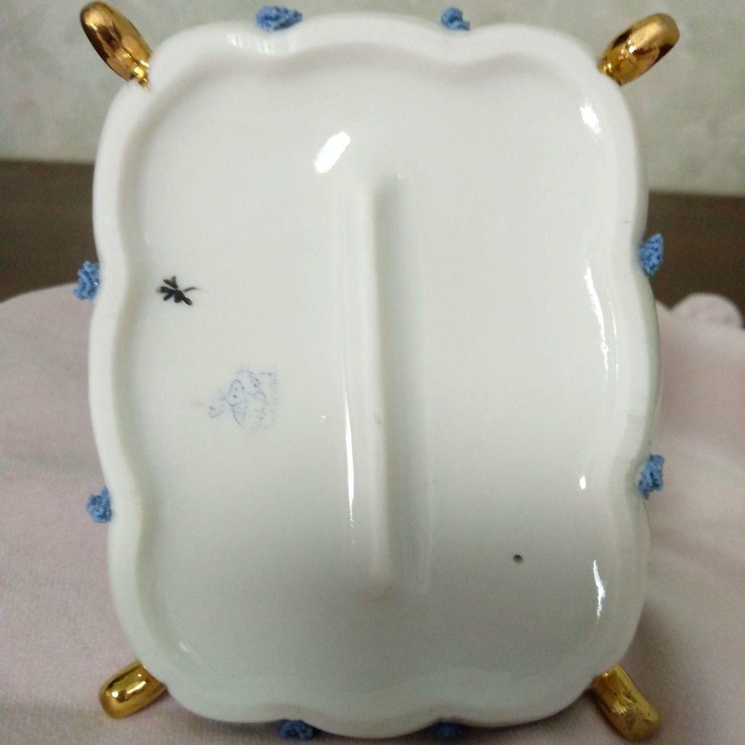 希少　美品　アイリッシュドレスデン　猫　フィギュリン　アンティーク　陶磁器　ネコ