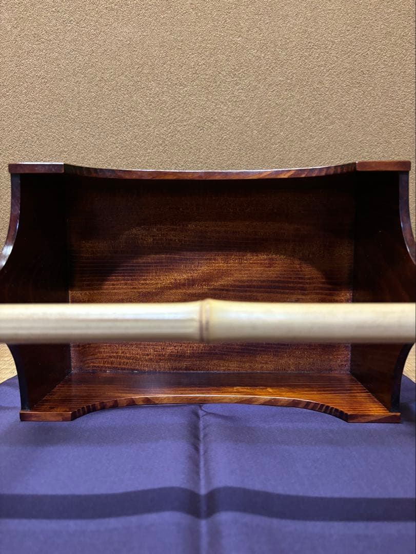 惺斎　好　松手付莨盆　秀斎作　茶道具　表千家