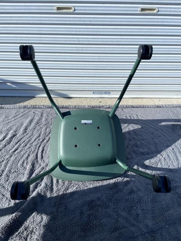 ②【美品】オカムラ　8124RL FPE8　5脚セット　座パッド・キャスター付