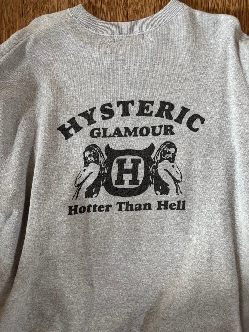 早い者勝ち‼️HYSTERIC GLAMOUR グレー スウェット XL