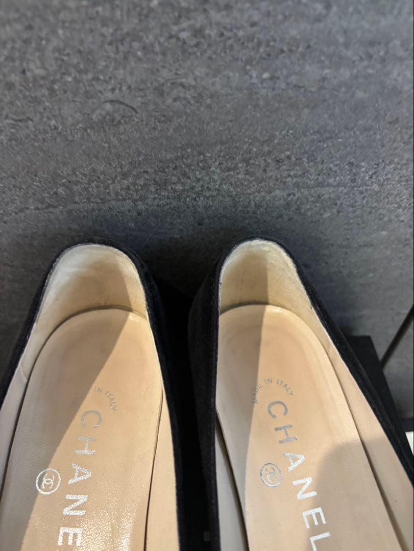 CHANEL フラットシューズ　ブラック　35