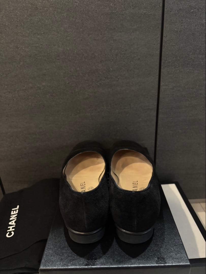 CHANEL フラットシューズ　ブラック　35