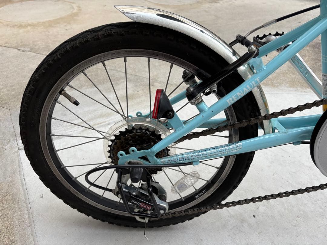 ルノー　renault 18インチ　6段変速折りたたみ自転車　中古美品おまけ付き