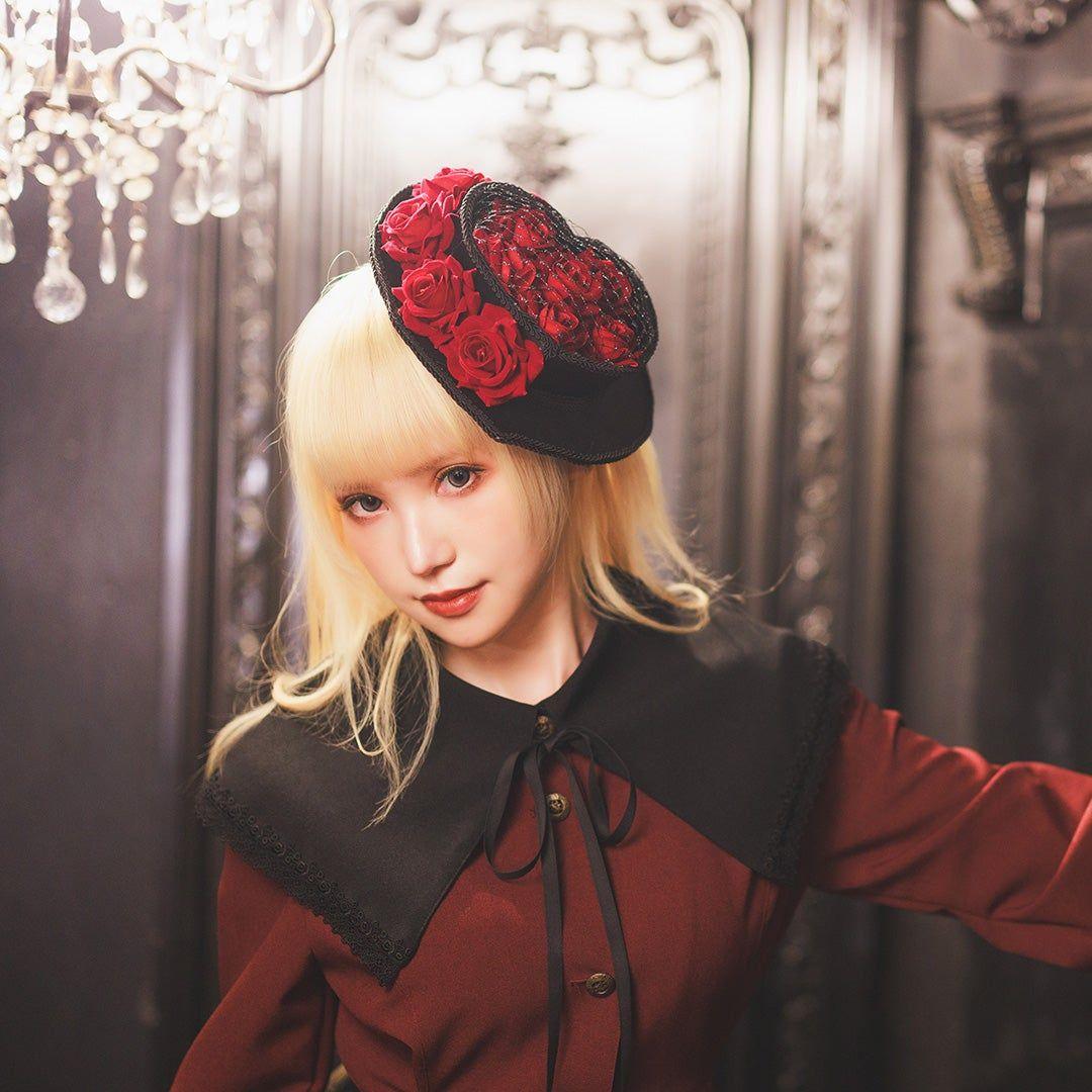 MIHO MATSUDA 帽子 薔薇