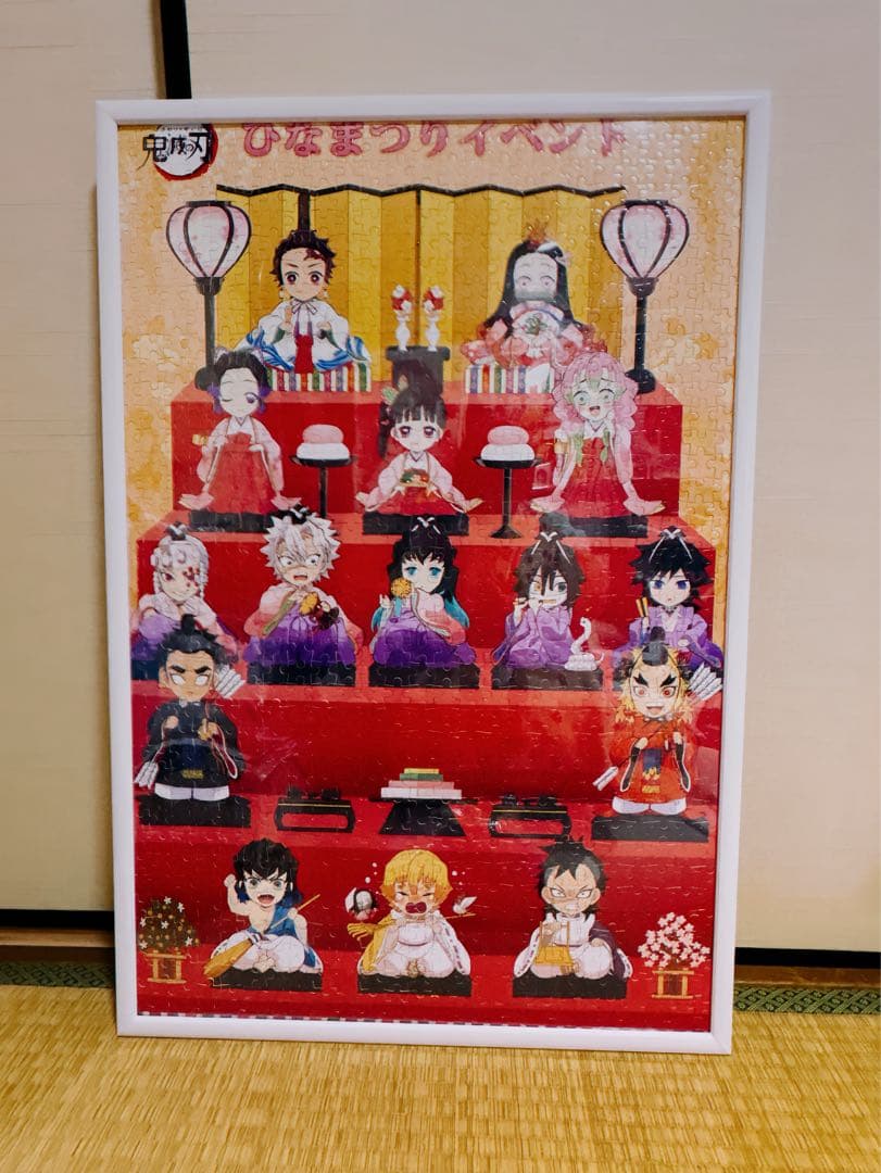 ひなまつりイベント ジグソーパズル(完成品 パネル付き)