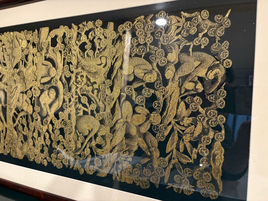 三猿モチーフの額