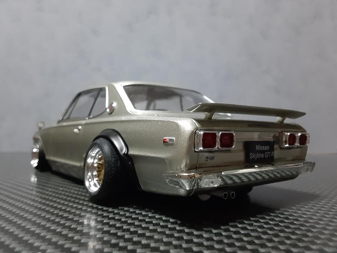 Hachette 1/24 日産 箱スカ GT-R カスタム改 ワタナベ金