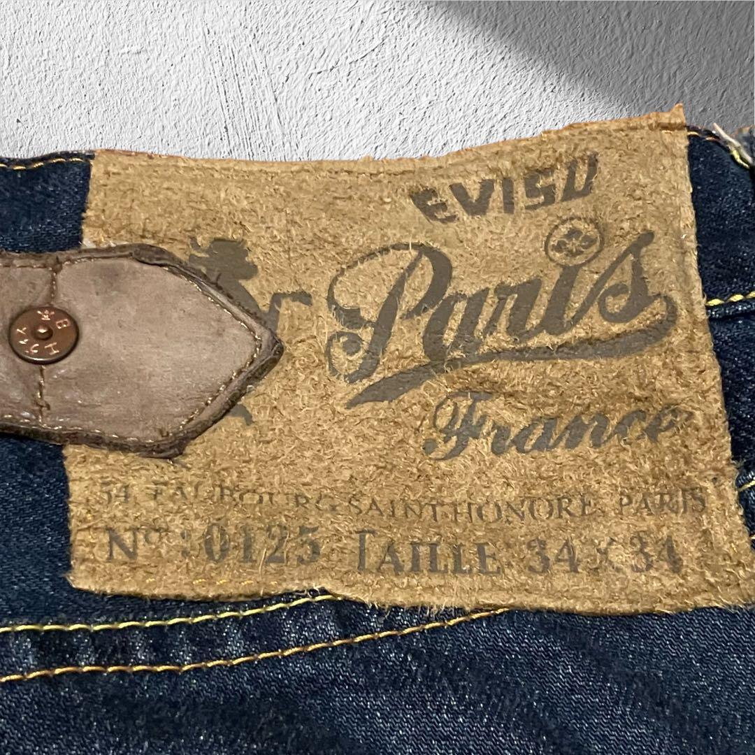 【超希少】EVISU PARISサントノレ本店限定モデルシンチバックW34 濃紺