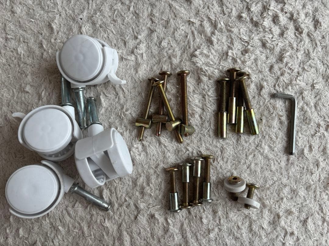 【直接引取希望】カトージホワイト木製ベビーベッド PUPPAPUPOお布団セット