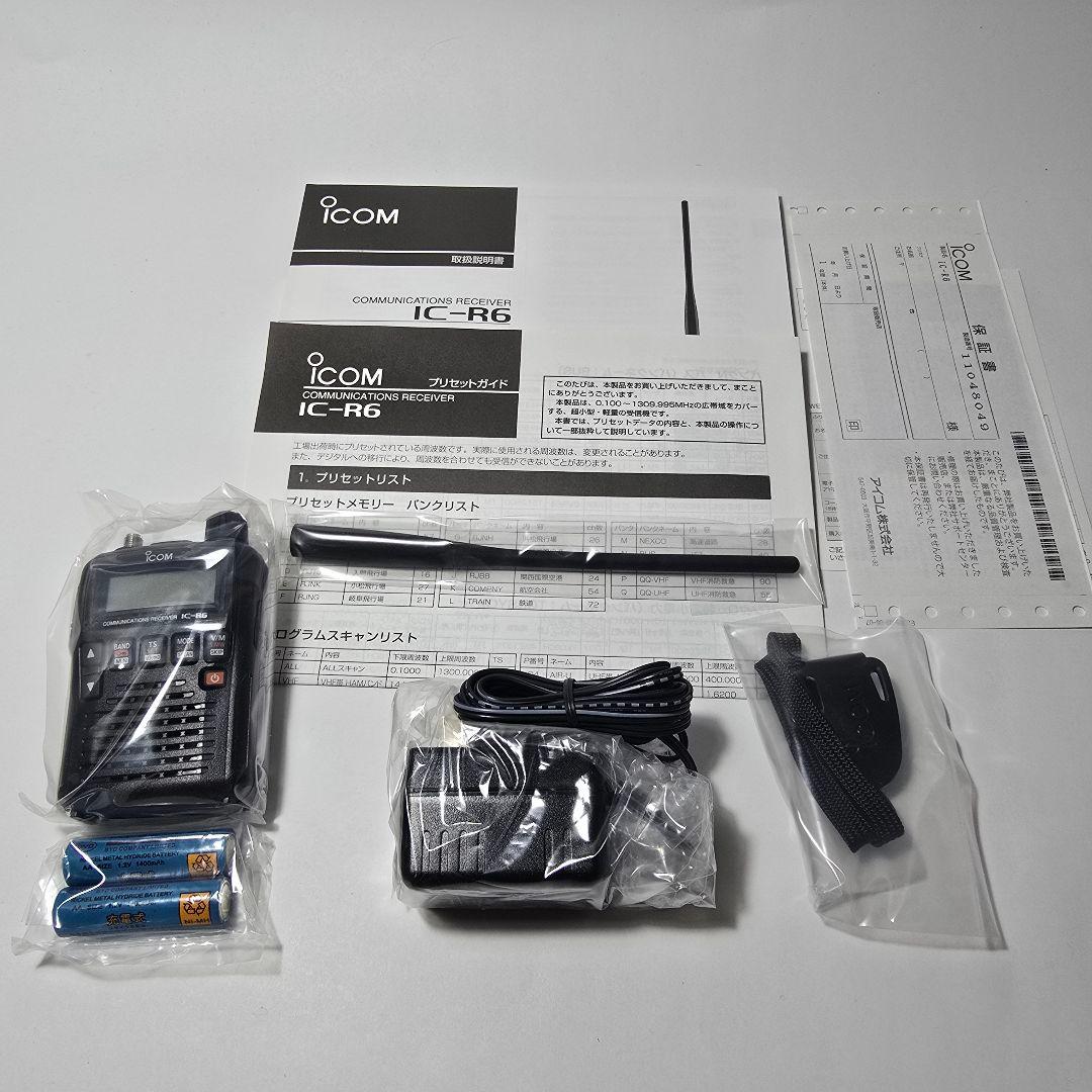 【新品・未使用】ICOM アイコム 広帯域ハンディレシーバー IC-R6