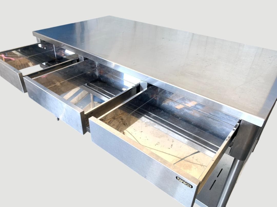 タニコー 業務用ステンレス製引き出し付き作業台 H780×1500×750㎜